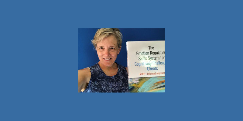 Julie Selfie with Book-bkgd